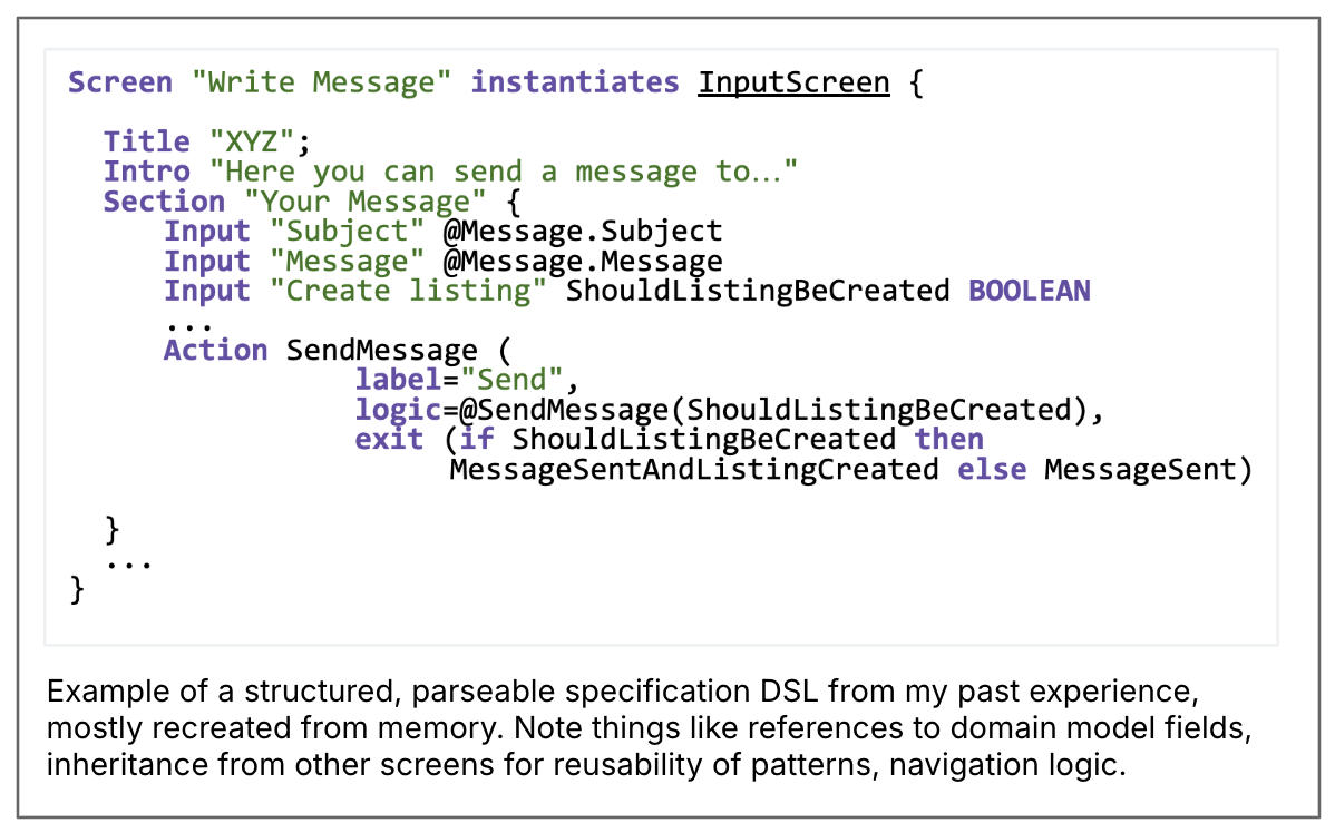 SDD GUI DSL Example