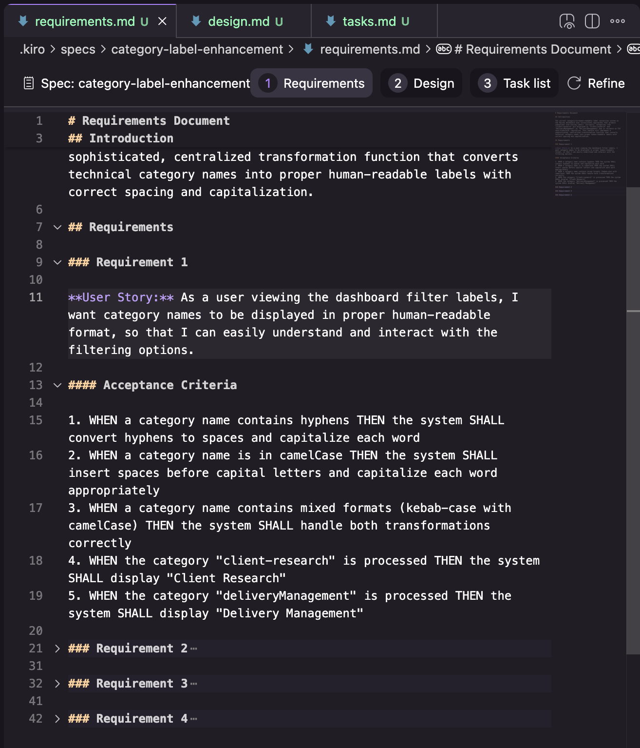 Kiro Requirements Example