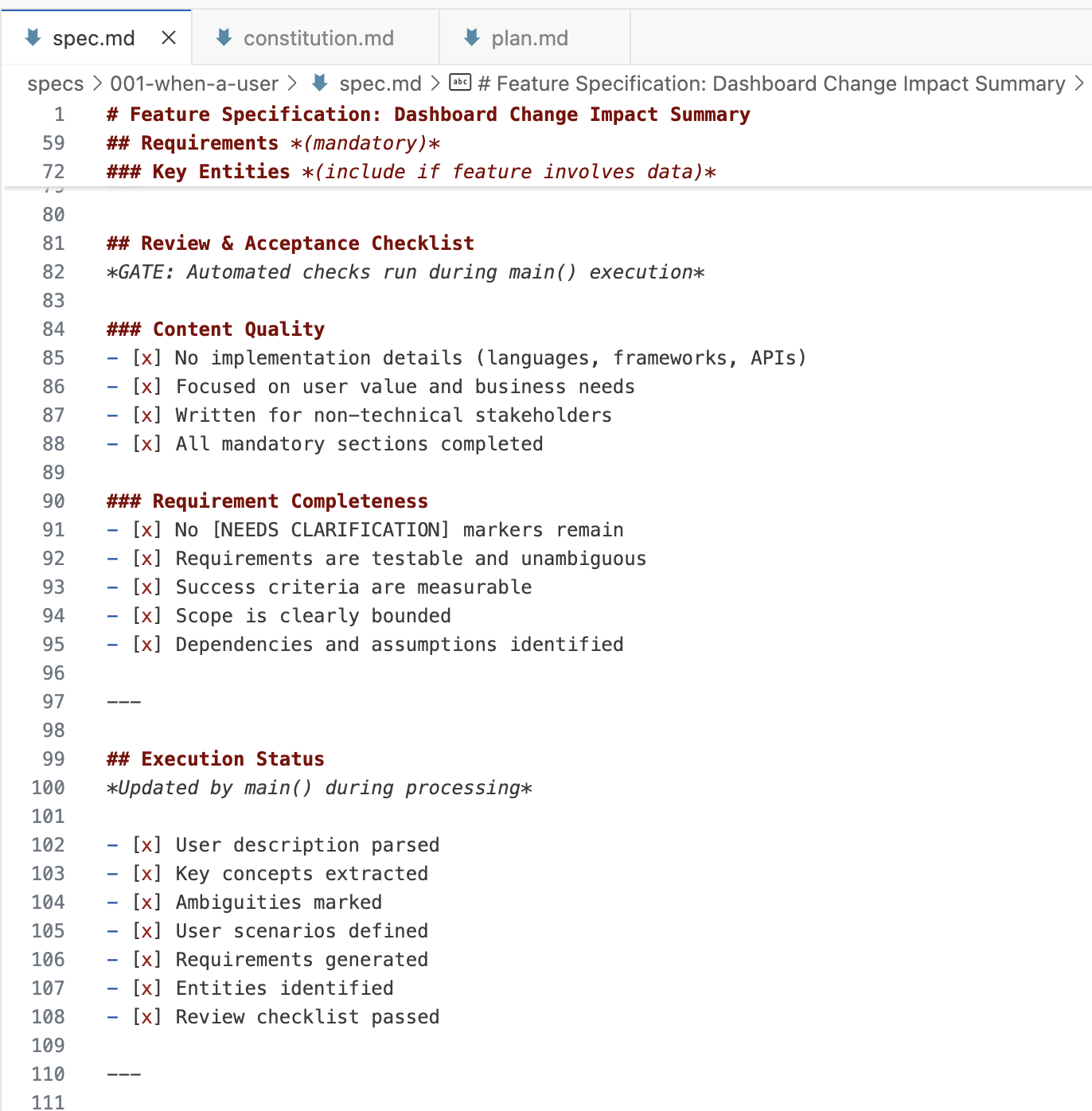 Spec-kit Spec Example